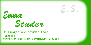 emma studer business card